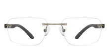Load image into Gallery viewer, Grey Rectangle Rimless Unisex Eyeglasses by Lenskart Air-146856