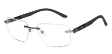 Load image into Gallery viewer, Grey Rectangle Rimless Unisex Eyeglasses by Lenskart Air-146856