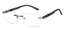 Load image into Gallery viewer, Grey Rectangle Rimless Unisex Eyeglasses by Lenskart Air-146856