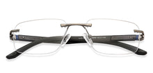 Load image into Gallery viewer, Grey Rectangle Rimless Unisex Eyeglasses by Lenskart Air-146856