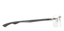 Load image into Gallery viewer, Grey Rectangle Rimless Narrow Unisex Eyeglasses by Lenskart Air-146857
