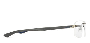Grey Rectangle Rimless Narrow Unisex Eyeglasses by Lenskart Air-146857