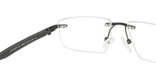 Load image into Gallery viewer, Grey Rectangle Rimless Narrow Unisex Eyeglasses by Lenskart Air-146857