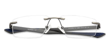 Load image into Gallery viewer, Grey Rectangle Rimless Narrow Unisex Eyeglasses by Lenskart Air-146857