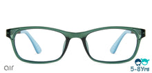 Load image into Gallery viewer, Green Rectangle Full Rim  Kid Eyeglasses by Vincent Chase Kids-137383
