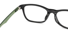 Load image into Gallery viewer, Black Rectangle Full Rim  Kid Eyeglasses by Vincent Chase Kids-137385