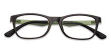 Load image into Gallery viewer, Black Rectangle Full Rim  Kid Eyeglasses by Vincent Chase Kids-137385