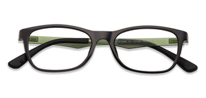 Black Rectangle Full Rim  Kid Eyeglasses by Vincent Chase Kids-137385