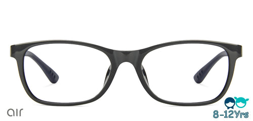 Black Rectangle Full Rim  Kid Eyeglasses by Vincent Chase Kids-137386