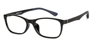 Black Rectangle Full Rim  Kid Eyeglasses by Vincent Chase Kids-137386