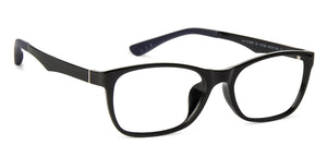 Black Rectangle Full Rim  Kid Eyeglasses by Vincent Chase Kids-137386