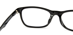 Black Rectangle Full Rim  Kid Eyeglasses by Vincent Chase Kids-137386