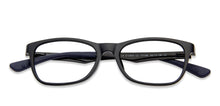 Load image into Gallery viewer, Black Rectangle Full Rim  Kid Eyeglasses by Vincent Chase Kids-137386