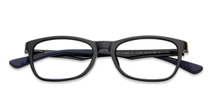Black Rectangle Full Rim  Kid Eyeglasses by Vincent Chase Kids-137386