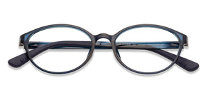 Blue Round Full Rim  Kid Eyeglasses by Vincent Chase Kids-137389