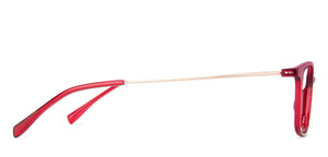 Red Rectangle Full Rim Unisex Eyeglasses by Lenskart Air LA-137967