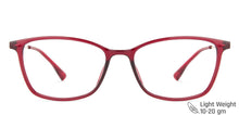 Load image into Gallery viewer, Red Rectangle Full Rim Unisex Eyeglasses by Lenskart Air LA-137967