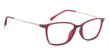 Load image into Gallery viewer, Red Rectangle Full Rim Unisex Eyeglasses by Lenskart Air LA-137967