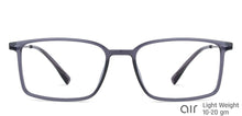 Load image into Gallery viewer, Grey Rectangle Full Rim Unisex Eyeglasses by Lenskart Air LA-137968