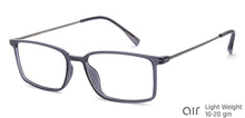 Load image into Gallery viewer, Grey Rectangle Full Rim Unisex Eyeglasses by Lenskart Air LA-137968