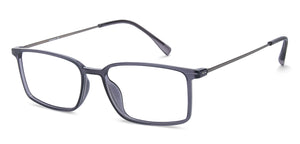 Grey Rectangle Full Rim Unisex Eyeglasses by Lenskart Air LA-137968