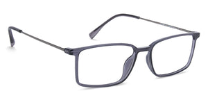 Grey Rectangle Full Rim Unisex Eyeglasses by Lenskart Air LA-137968