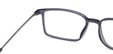 Load image into Gallery viewer, Grey Rectangle Full Rim Unisex Eyeglasses by Lenskart Air LA-137968