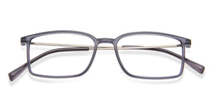 Grey Rectangle Full Rim Unisex Eyeglasses by Lenskart Air LA-137968