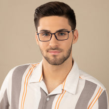 Load image into Gallery viewer, Blue Rectangle Full Rim Unisex Eyeglasses by Lenskart Air LA-137969