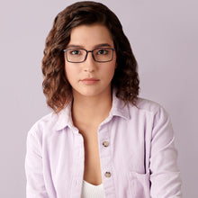 Load image into Gallery viewer, Blue Rectangle Full Rim Unisex Eyeglasses by Lenskart Air LA-137969