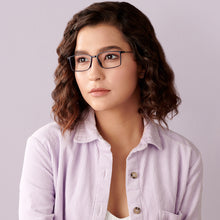 Load image into Gallery viewer, Blue Rectangle Full Rim Unisex Eyeglasses by Lenskart Air LA-137969