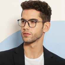 Load image into Gallery viewer, Blue Square Full Rim Unisex Eyeglasses by Lenskart Air LA-137975