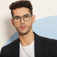 Load image into Gallery viewer, Blue Square Full Rim Unisex Eyeglasses by Lenskart Air LA-137975
