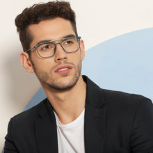 Load image into Gallery viewer, Blue Square Full Rim Unisex Eyeglasses by Lenskart Air LA-137975