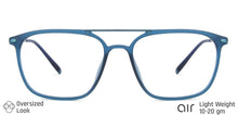 Load image into Gallery viewer, Blue Square Full Rim Unisex Eyeglasses by Lenskart Air LA-137975