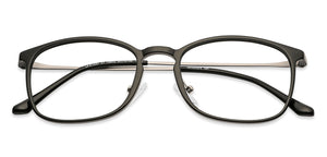 Black Rectangle Full Rim Medium Unisex Eyeglasses by Lenskart Air-138032