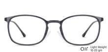 Load image into Gallery viewer, Grey Rectangle Full Rim Unisex Eyeglasses by Lenskart Air Computer Glasses-147895