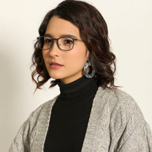 Load image into Gallery viewer, Grey Rectangle Full Rim Unisex Eyeglasses by Lenskart Air LA-138033