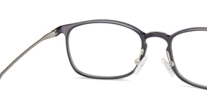 Grey Rectangle Full Rim Unisex Eyeglasses by Lenskart Air LA-138033