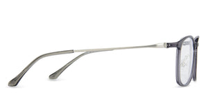 Grey Rectangle Full Rim Unisex Eyeglasses by Lenskart Air LA-138033