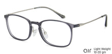 Load image into Gallery viewer, Grey Rectangle Full Rim Unisex Eyeglasses by Lenskart Air LA-138033