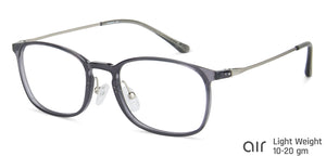 Grey Rectangle Full Rim Unisex Eyeglasses by Lenskart Air LA-138033