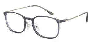 Grey Rectangle Full Rim Unisex Eyeglasses by Lenskart Air LA-138033