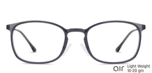 Load image into Gallery viewer, Grey Rectangle Full Rim Unisex Eyeglasses by Lenskart Air LA-138033