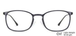 Grey Rectangle Full Rim Unisex Eyeglasses by Lenskart Air LA-138033