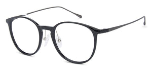 Black Round Full Rim Unisex Eyeglasses by Lenskart Air LA-138035