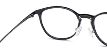 Load image into Gallery viewer, Black Round Full Rim Unisex Eyeglasses by Lenskart Air LA-138035