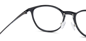 Black Round Full Rim Unisex Eyeglasses by Lenskart Air LA-138035