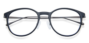 Black Round Full Rim Unisex Eyeglasses by Lenskart Air LA-138035