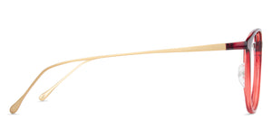 Red Round Full Rim Extra Wide Unisex Eyeglasses by Lenskart Air-138036